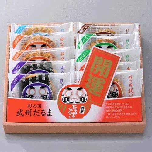 日本 彩の国 武州達摩 香煎米餅禮盒10入