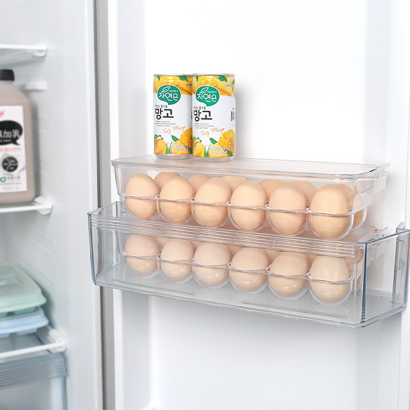 免運 可開發票 廚房整理 廚房收納 廚房用具 冰箱保鮮雞蛋盒放雞蛋的收納盒蛋盒雞蛋架雞蛋托塑料保鮮盒