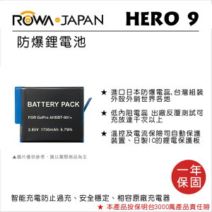 【eYe攝影】現貨 含電池收納盒 ROWA 樂華 副廠電池 GoPro HERO 9 鋰電池 充電電池