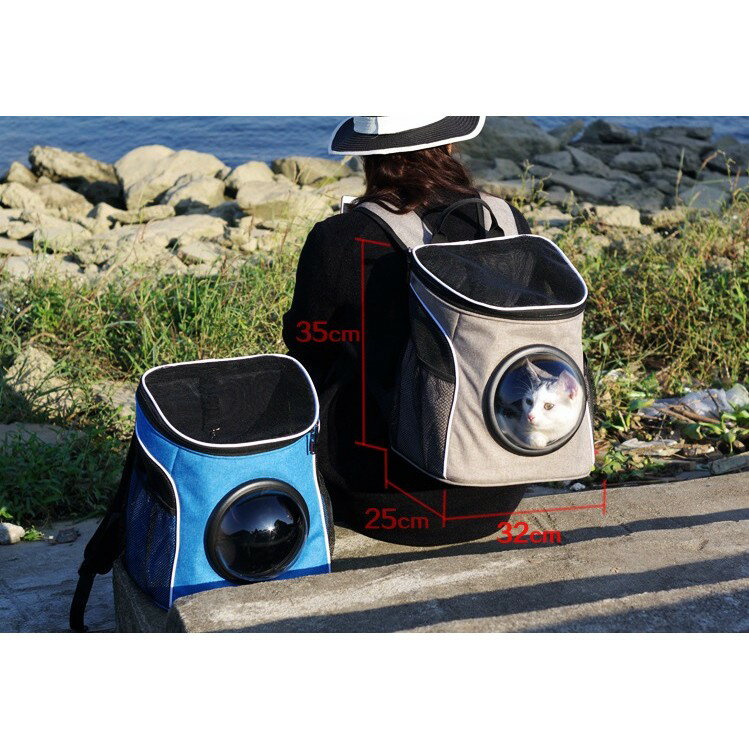 【寵物太空包-透氣款】『高厚度寵天使正品』 寵物太空包 寵物後背包 寵物包 貓咪背包 貓咪外出 外出提籠 1