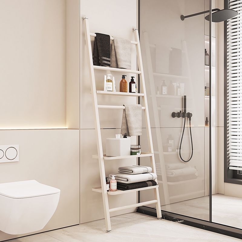 浴室落地毛巾架家用多功能免打孔靠墻梯形置物架衛生間多層收納架