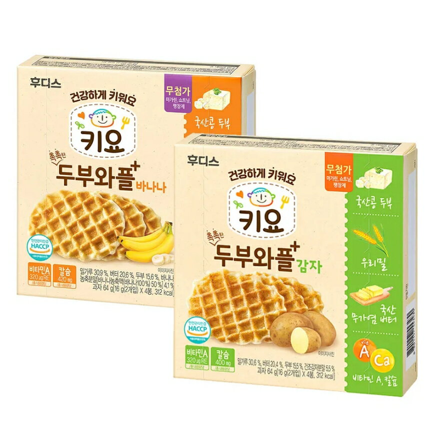 韓國 ILDONG FOODIS 日東 豆腐鬆餅餅乾 64g 馬鈴薯/香蕉 3Y+＊夏日微風＊