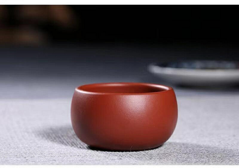 【百貨屋二號】宜興紫砂杯小口杯茶盞功夫小茶杯家用品茗杯大紅袍段泥紫泥黑