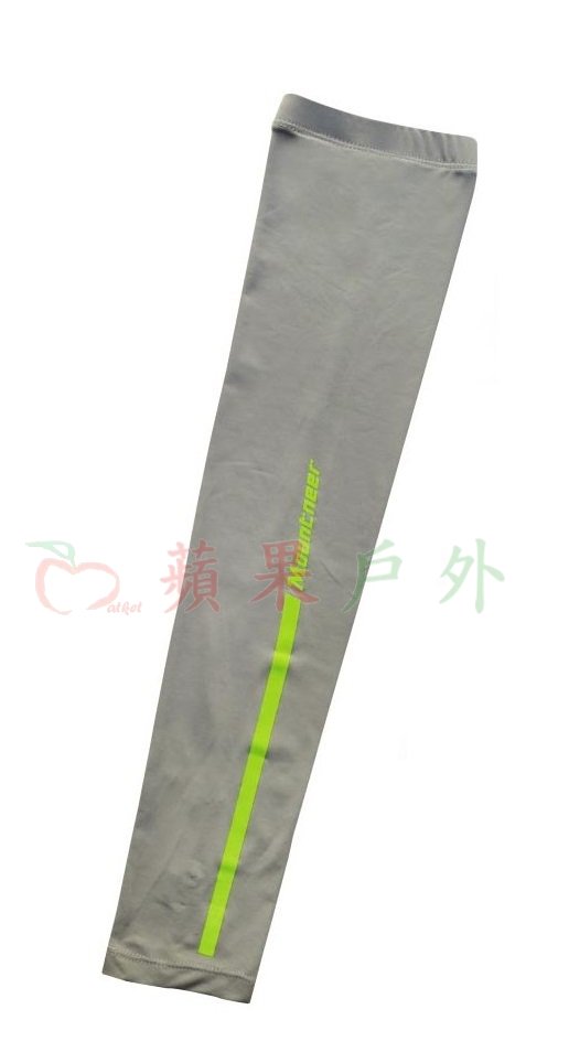 【【蘋果戶外】】山林 11K99-08 淺灰中性款 抗UV冰涼反光防曬袖套 單車袖套 機車袖套 Mountneer