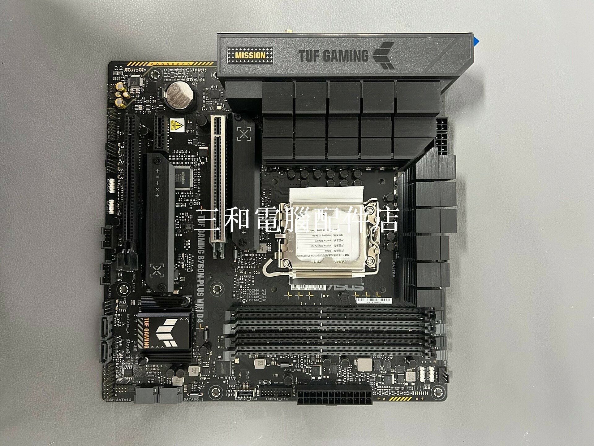 華碩 TUF B760M Plus WiFi D4 主機板 Matx 支援 14600KF 實拍 拆機配件 25年耐用