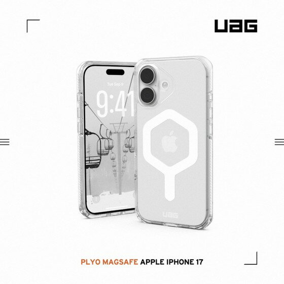 UAG iPhone 17 極透明耐衝擊保護殼 [磁吸版] 軍規防摔/全透明磁吸防摔手機殼