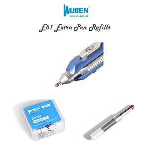 【錸特光電】WUBEN E61 補充筆芯 Gecko 可書寫 照明 戰術筆燈 圓珠筆 USB充電 救難LED手電筒 紅光