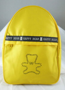 【震撼精品百貨】日本綜合熊 HAPPY BEAR 後背包 黃黑 震撼日式精品百貨