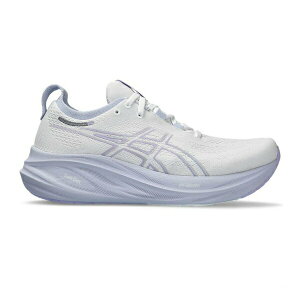 Asics GEL-Nimbus 26 [1012B601-100] 女 慢跑鞋 運動 路跑 緩衝 耐磨 透氣 白 淺藍