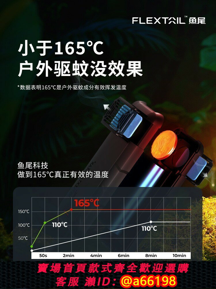 【臺灣公司 可開發票】flextailgear驅蚊器戶外魚尾便攜式加熱電蚊香無線野外露營滅蚊器