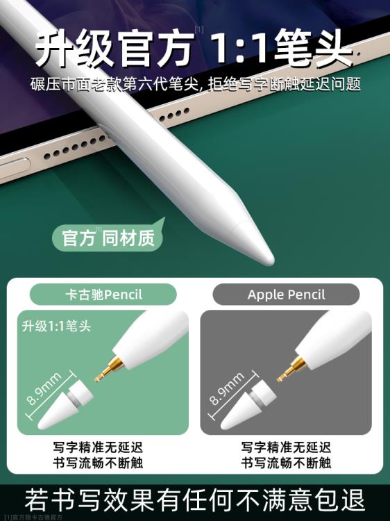 Applepencil電容筆適用于ipad觸控筆蘋果apple pencil觸屏2代防誤觸【尾牙特惠】