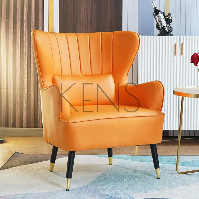【KENS】沙發 沙發椅 家用創意北歐單人沙發主臥房椅子陽臺懶人休閑椅客廳臥室小沙發椅