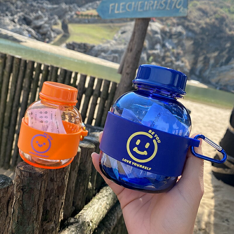 ins風創意潮流塑膠水杯女網紅便攜學生隨手杯可愛兒童夏天杯子