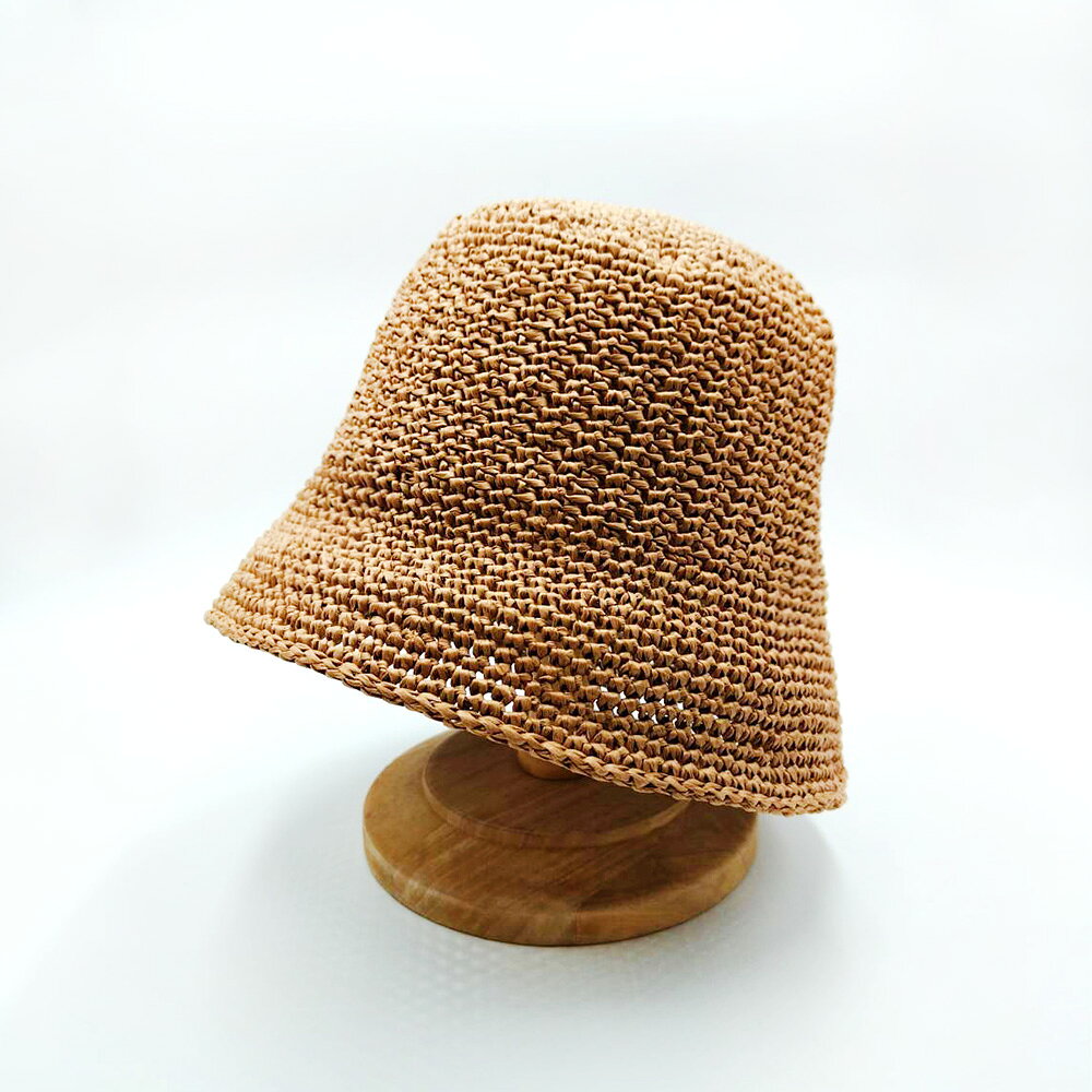 Miranda Handmadex覓品竹北手作店-手工拉菲草編織帽-漁夫帽款 3
