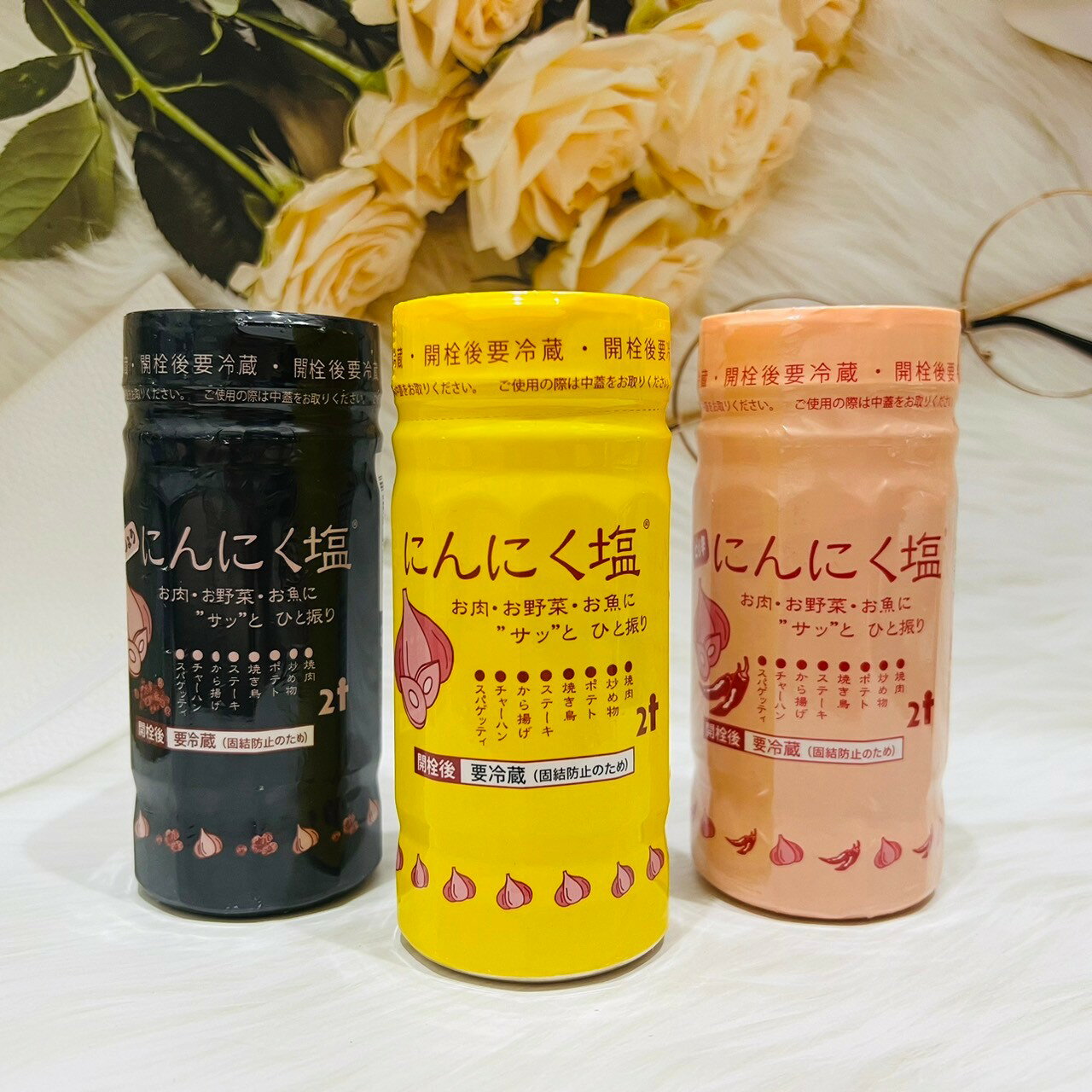 日本 NITON屋 にんにく塩 大蒜鹽 大蒜調味鹽 190g 原味 辣味 黑胡椒味