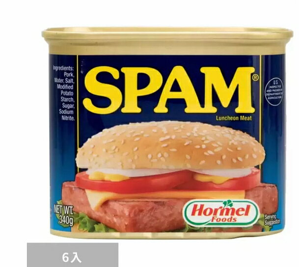 [COSCO代購4] D112950 Spam 好味餐肉罐頭 340公克 x 6入