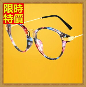 鏡框眼鏡架-復古圓框時尚花色女配件2色71t20【獨家進口】【米蘭精品】