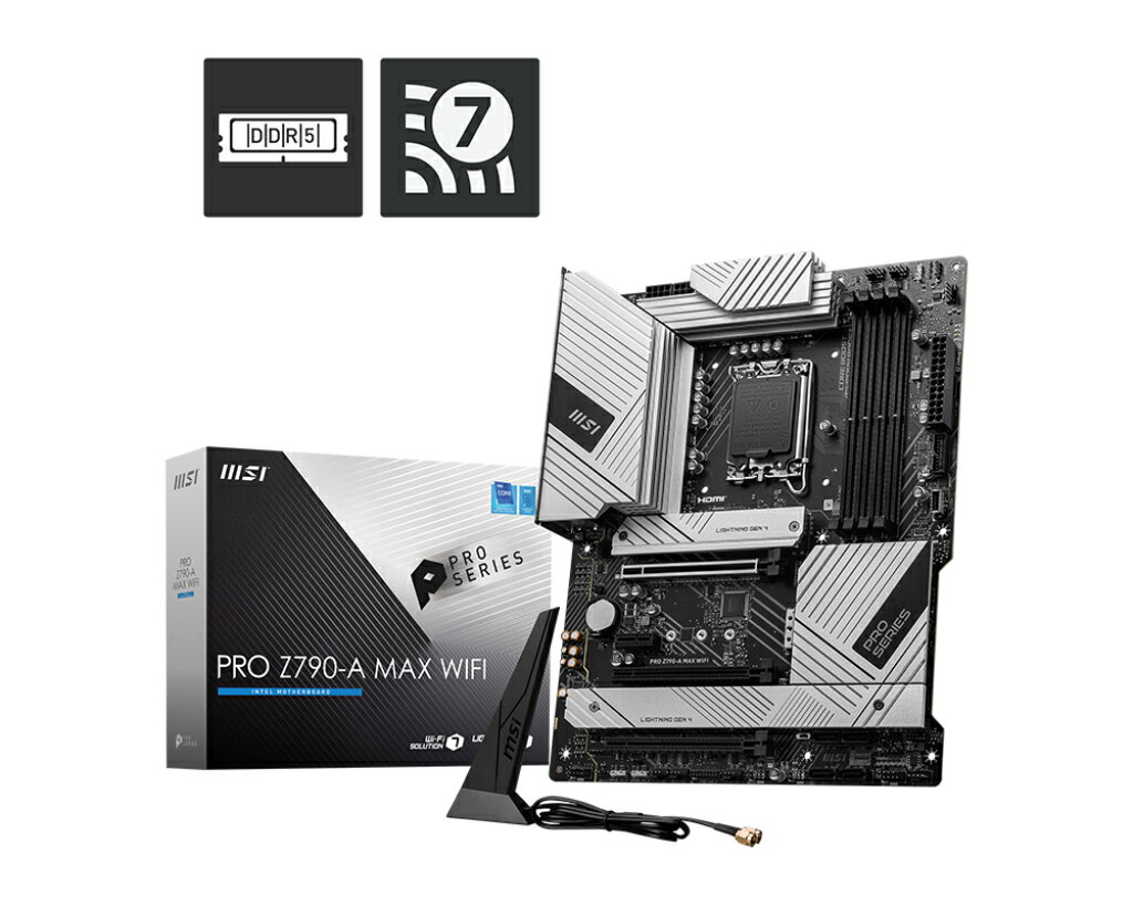 MSI 微星 PRO Z790-A MAX WIFI 主機板 DDR5 1700腳位 ATX 主機板