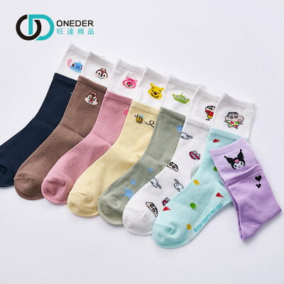 迪士尼 Disney小熊維尼 長筒襪 酷洛米 長襪 長筒襪 雙層襪 棉襪【旺達棉品】CD-503