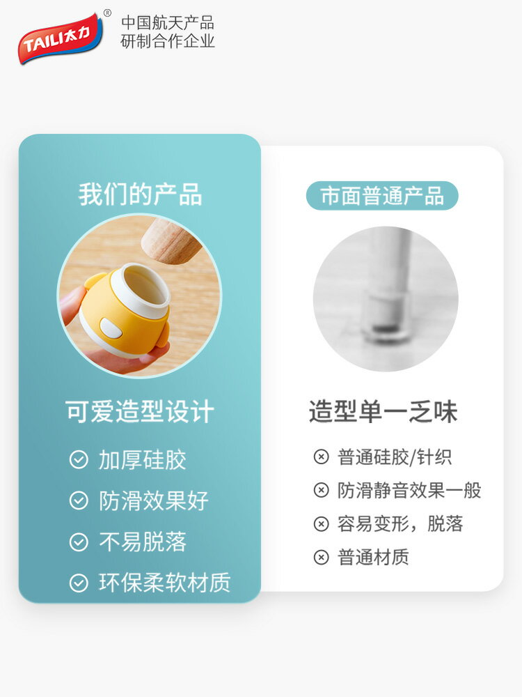 太力椅子腳墊桌椅腳套凳子固定防滑神器桌腳墊矽膠桌椅保護套靜音