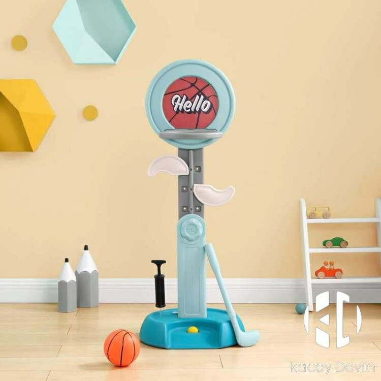 兒童可升降籃球架室內戶外家用移動球框投籃架寶寶球類玩具