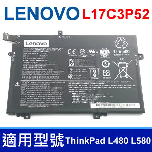 LENOVO L17C3P52 3芯 原廠電池 ThinkPad L480 L580 L480-20LS001AGE 01AV466 SB10K97613 L17L3P52