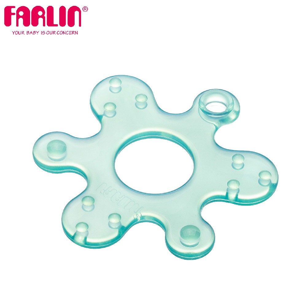 【FARLIN】兒童益智海洋系列拼圖固齒器-龜(0M+)_藍