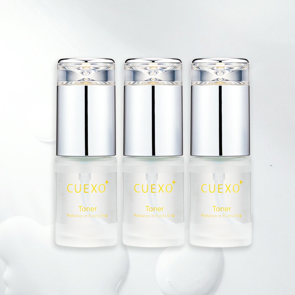 亮白保濕・水光潤澤【CUEXO+ 高機能美白化妝水(三入囤貨組)】菸鹼醯胺x傳明酸x醣基海藻糖x積雪草苷x玻尿酸x美白寡肽-68 專科醫師共同開發｜醫美後保養 敏弱肌 全膚質