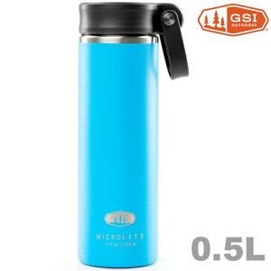 GSI MicroLite 500 Twist 輕量不銹鋼真空保溫瓶 0.5L 67182 淺藍