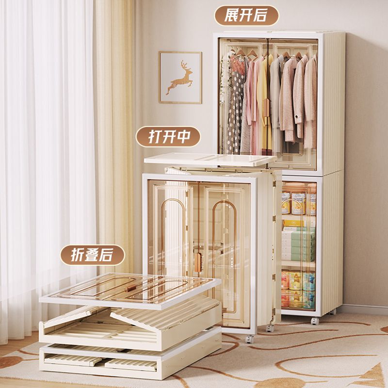 大號簡易衣櫃家用成人款可移動折疊臥室衣櫥儲物櫃玩具衣服收納櫃