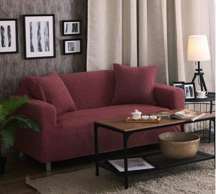 【RS Home】5色加厚針織沙發罩沙發套彈性沙發套沙發墊床墊保潔墊彈簧床折疊沙發套[2人座]