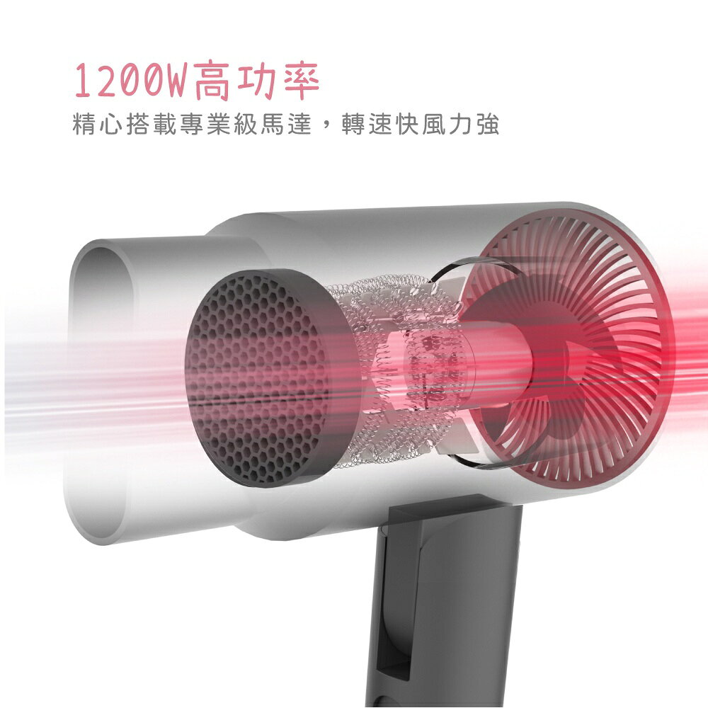 【KINYO】陶瓷 遠紅外線 負離子 吹風機 (KH-9201) 護髮 速乾 大風量 折疊 1200W  | 旅行 8