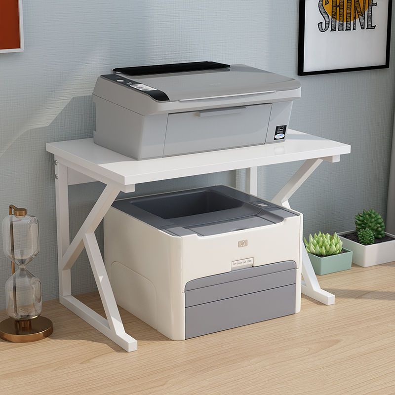 打印機置物架辦公室桌面復印機支架雙層收納架子增高架文件收納