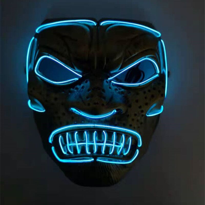 EL 冷光面具 斯巴達 300勇士 萬聖節 希臘 面具 眼罩 面罩 cosplay LED【塔克】