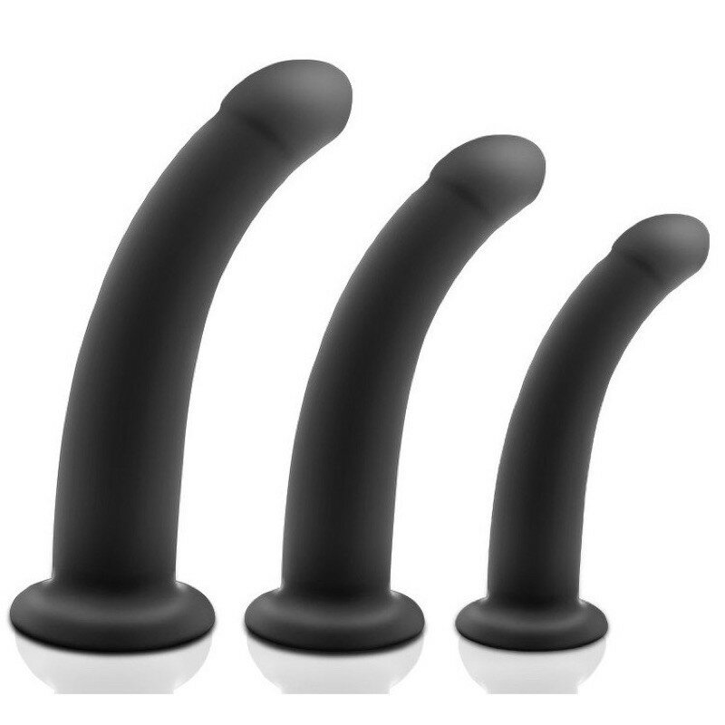高品質 矽膠仿真龜頭陽具 大吸盤 三種尺寸 後庭塞 後庭棒 肛塞 G點前列腺 SM調教 bdsm 同志性愛 拉珠 假屌