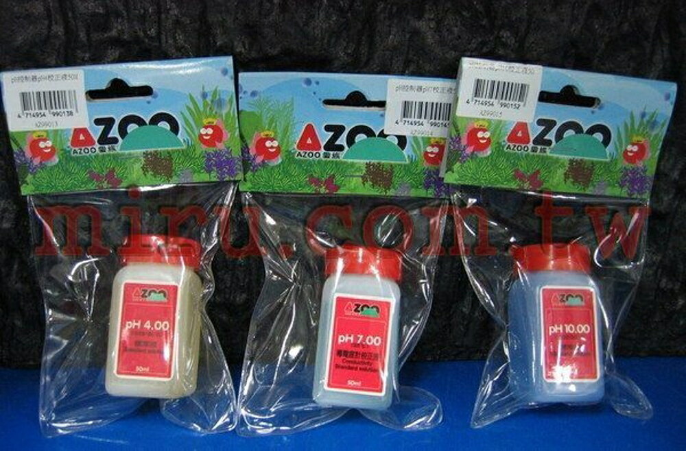 【西高地水族坊】AZOO愛族 酸鹼值PH測試器校正液50ml(PH4)