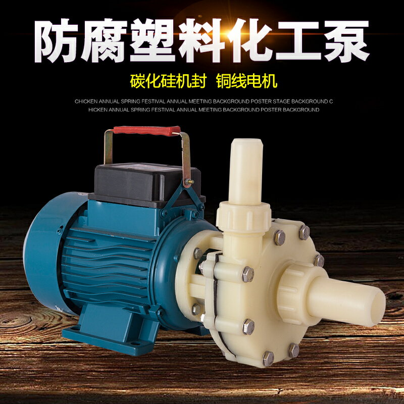 {公司貨 保固一年}化工泵耐酸堿塑料離心泵海水自吸泵耐酸循環泵抽鹽酸抽酸泵 2