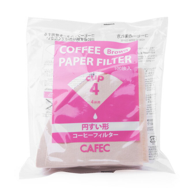 現貨附發票 CAFEC 三洋濾紙 CC1-100B CC4-100B 無漂白濾紙 100入純木漿 錐形濾紙 咖啡濾紙 三洋