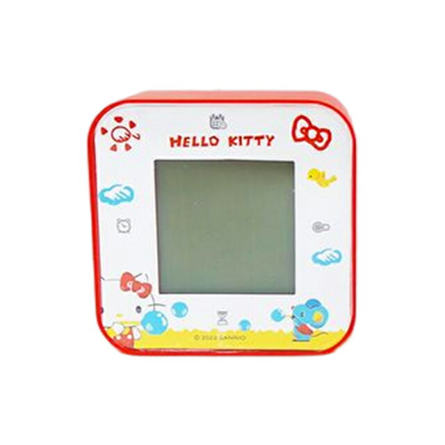 小禮堂 Hello Kitty 四合一時鐘 (紅吹泡泡)
