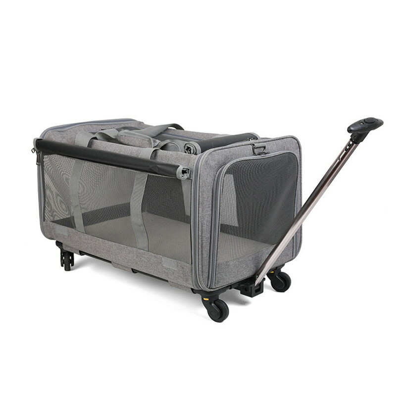 貓包外出便攜寵物拉桿箱可拆卸萬向輪狗包大容量可折疊外出拉桿包