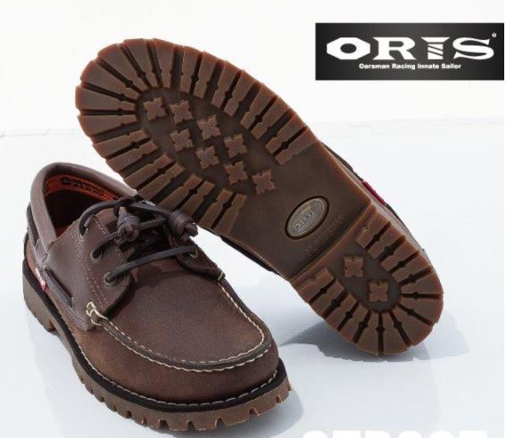 ORIS 女款 頂級真皮 梅花鋸齒大底 精緻固特異縫線 雷根式帆船鞋 734C06 咖啡色 大自在 2
