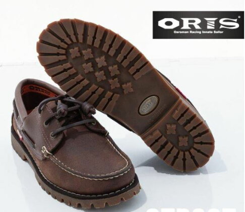 ORIS 女款 頂級真皮 梅花鋸齒大底 精緻固特異縫線 雷根式帆船鞋 734C06 咖啡色 大自在 2