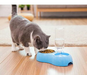 貓碗雙碗自動飲水器貓盆貓食盆飯碗貓糧飯盆狗盆狗碗寵物貓咪用品