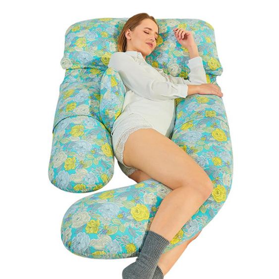 可寶孕婦枕頭護腰側睡枕托腹用品多功能u型枕神器睡覺側臥枕抱枕