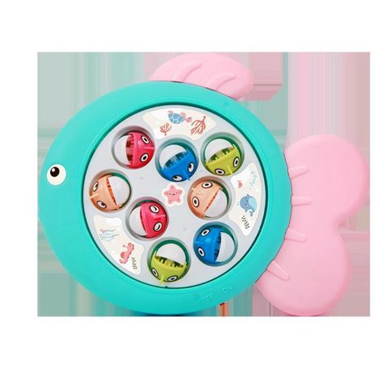 知識花園兒童釣魚玩具小孩---歲男女孩寶寶益智電動游戲魚竿