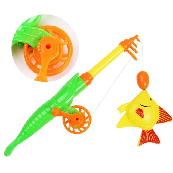 公園釣魚玩具池套裝兒童戲水寶寶磁性魚竿歲玩男女益智玩具撈魚