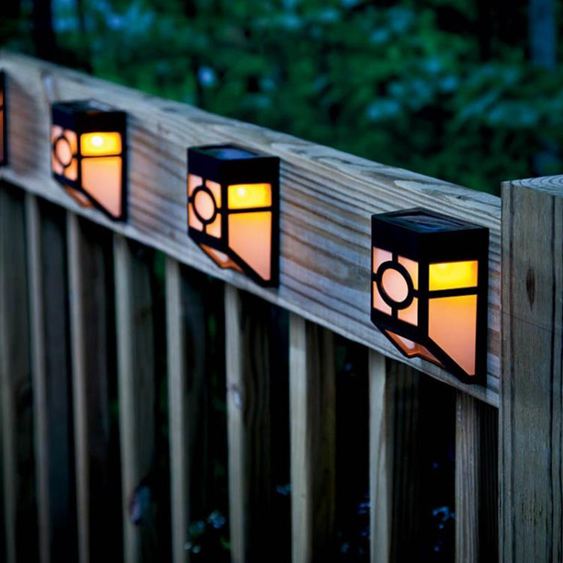 太陽能戶外花園別墅庭院裝飾燈家用鄉村院子圍墻大門門頭門柱壁燈