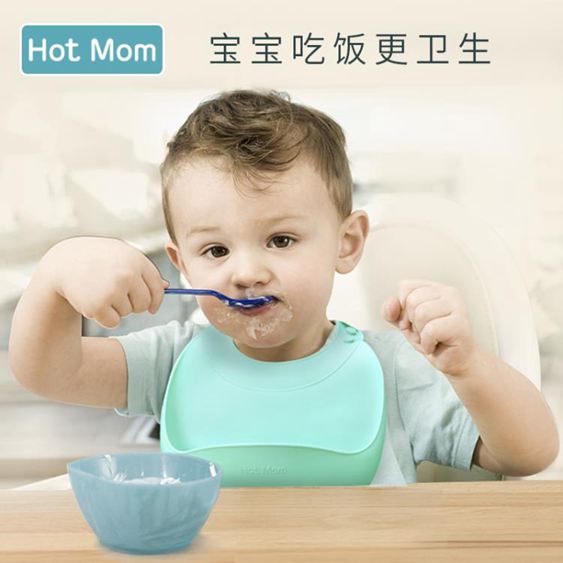 飯兜硅膠寶寶吃飯圍兜兒童喂食圍嘴小孩防水嬰兒圍兜
