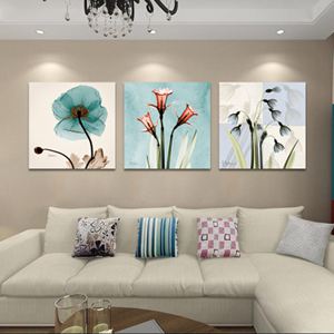 客廳裝飾畫現代簡約無框畫臥室壁畫沙發背景墻掛畫歐式抽象三聯畫jy