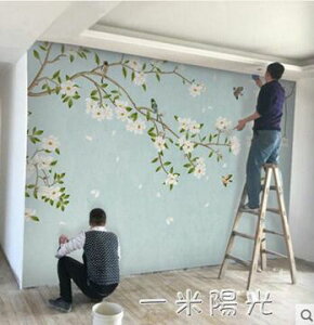中式電視背景牆壁紙簡約現代家用裝飾客廳牆紙3d壁畫定制影視牆布WD 領券更優惠